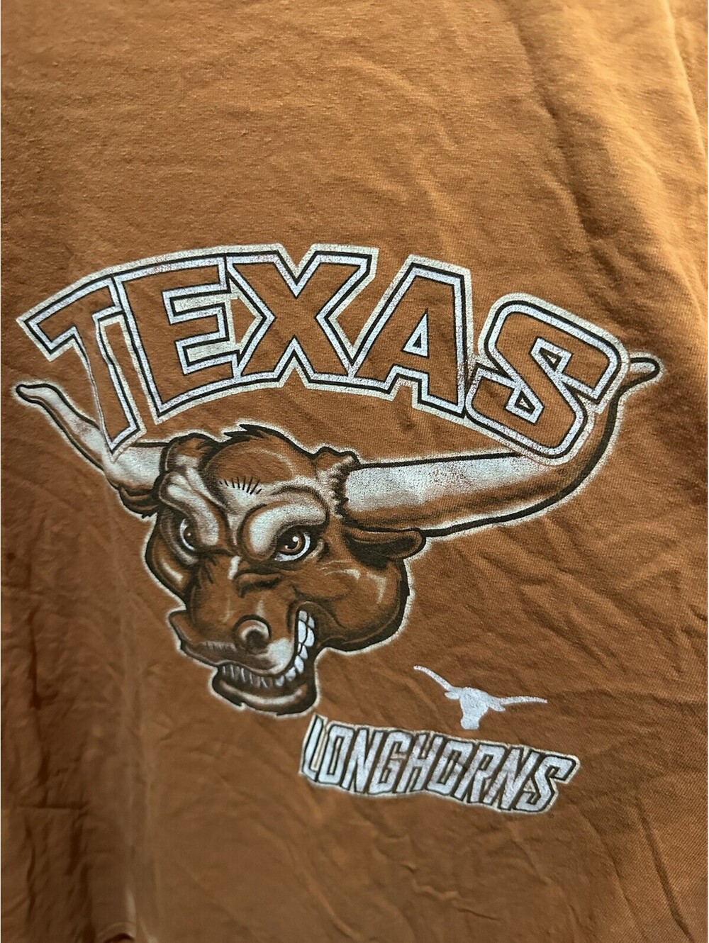 Vintage Texas Longhorns T Shirt Made USA NCAA Graphic Mascot Adult XXL